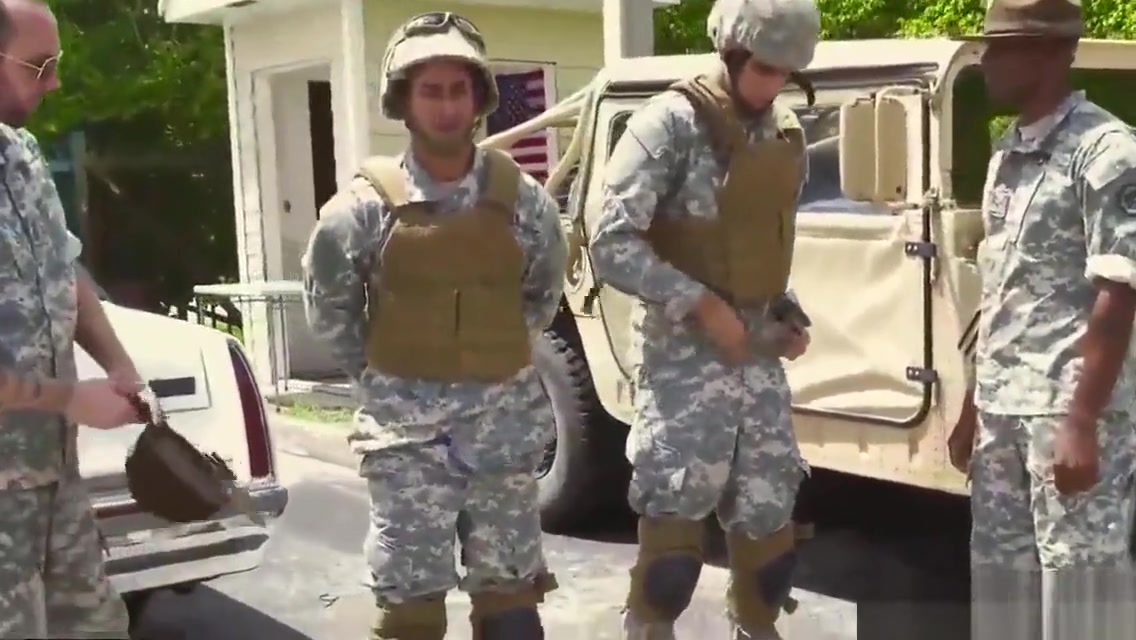 Army teachers teach fucking boy and straight military men with big