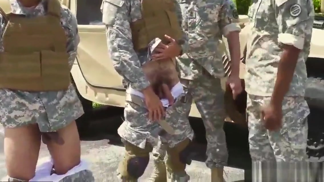 Army teachers teach fucking boy and straight military men with big
