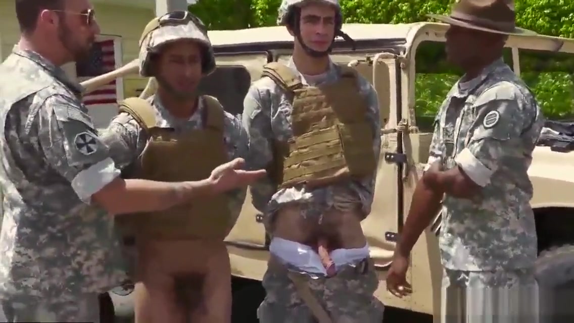 Army teachers teach fucking boy and straight military men with big