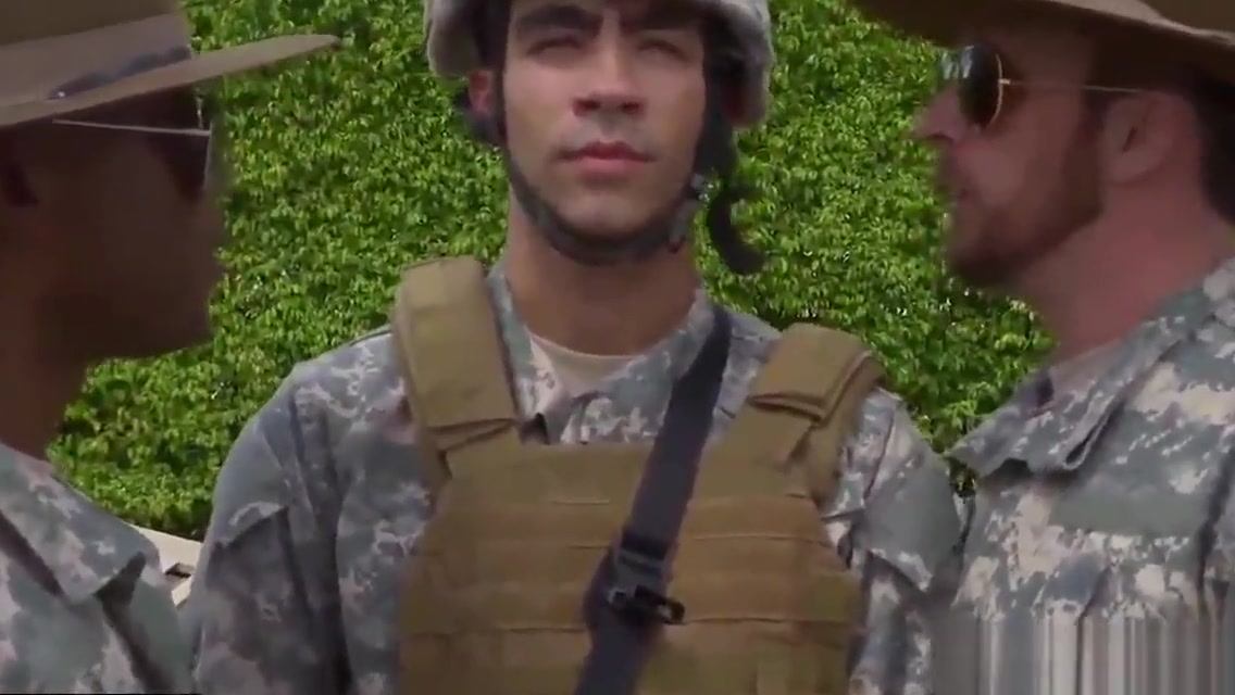 Army teachers teach fucking boy and straight military men with big