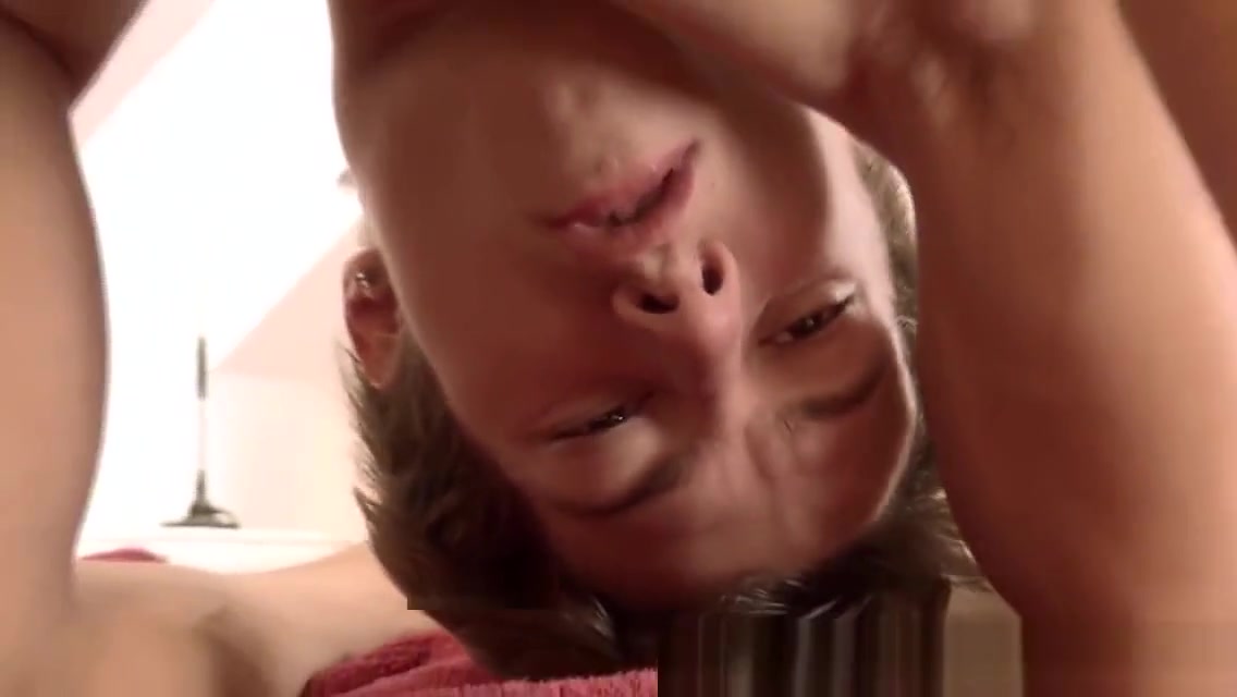 Aroused twinks cock erected during massage