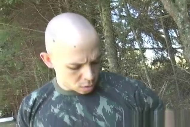 Two White Military Fucked Outdoor