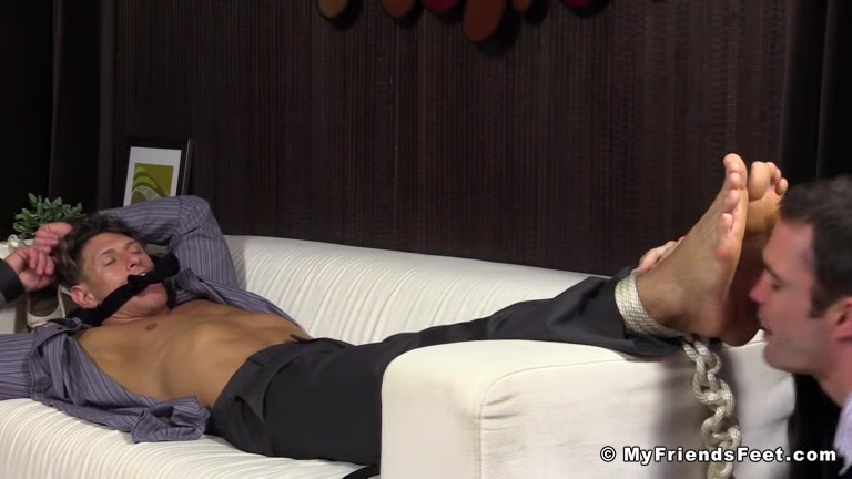 Bryce Evans Tied Up and Foot Worshiped - Bryce