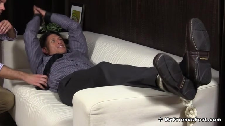 Bryce Evans Tied Up and Foot Worshiped - Bryce