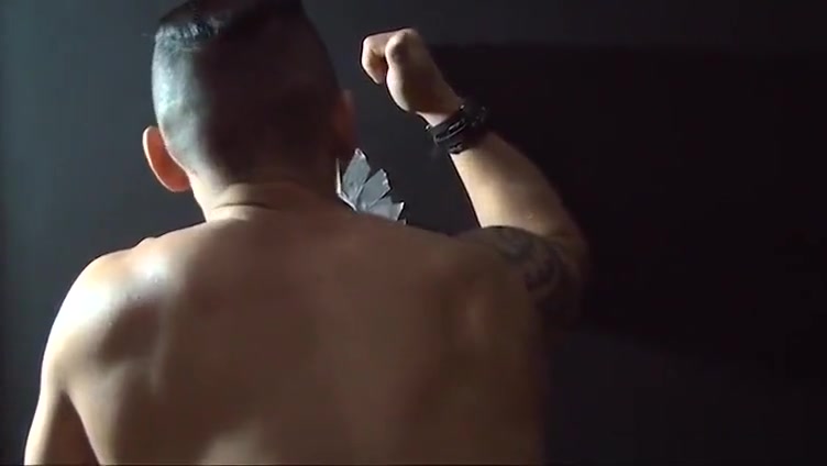 threesome men with a gloryhole