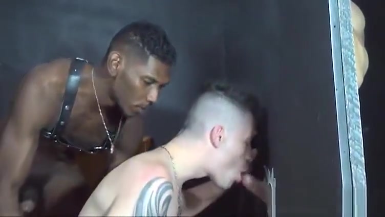 threesome men with a gloryhole
