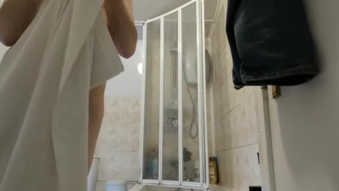 Roommate in the shower