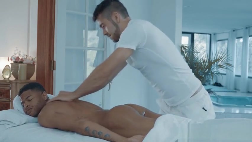 Interracial gay sex massage with happy ending