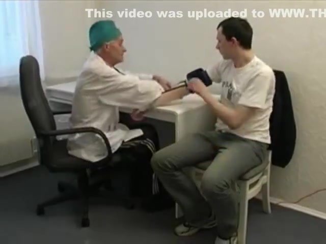 Very old doctor younger exam