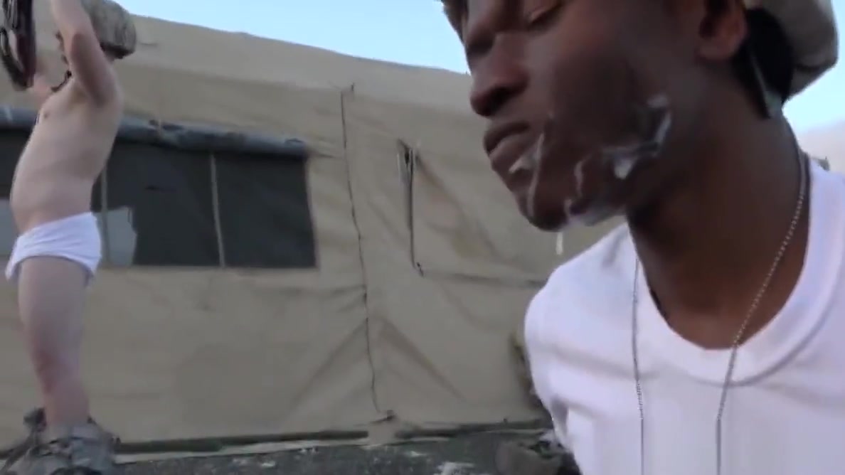 Military twink submitted into bare assfucking