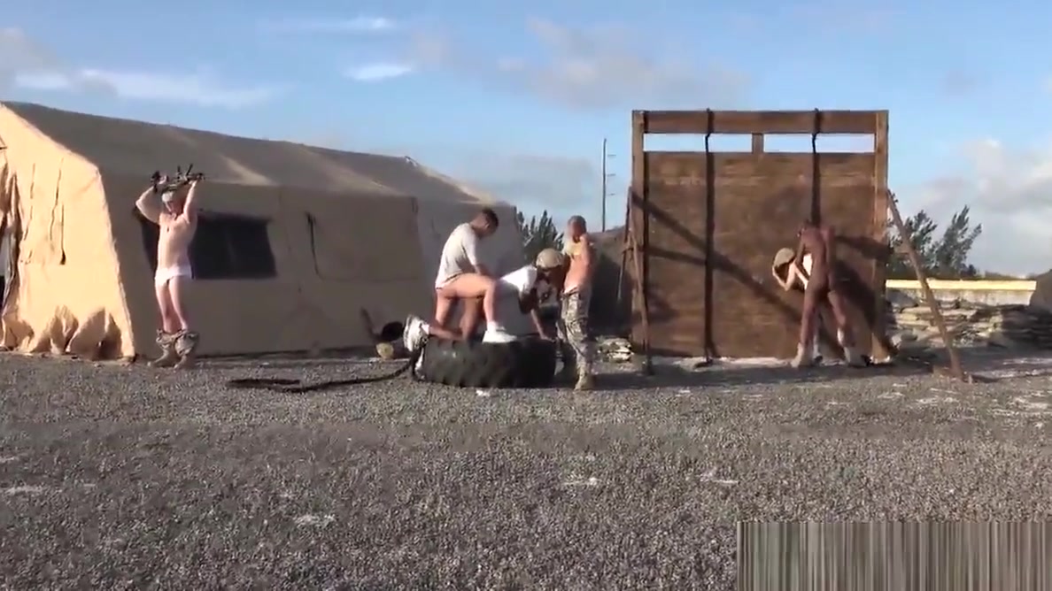 Military twink submitted into bare assfucking