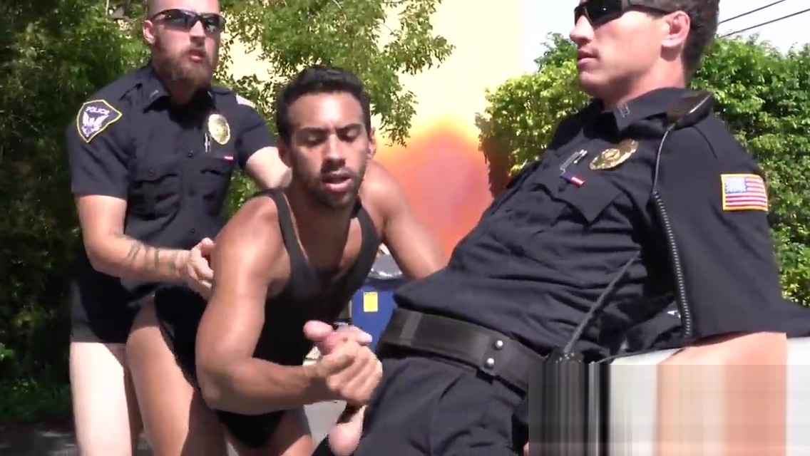 Suspect is pulled out of spa and banged by gay officers