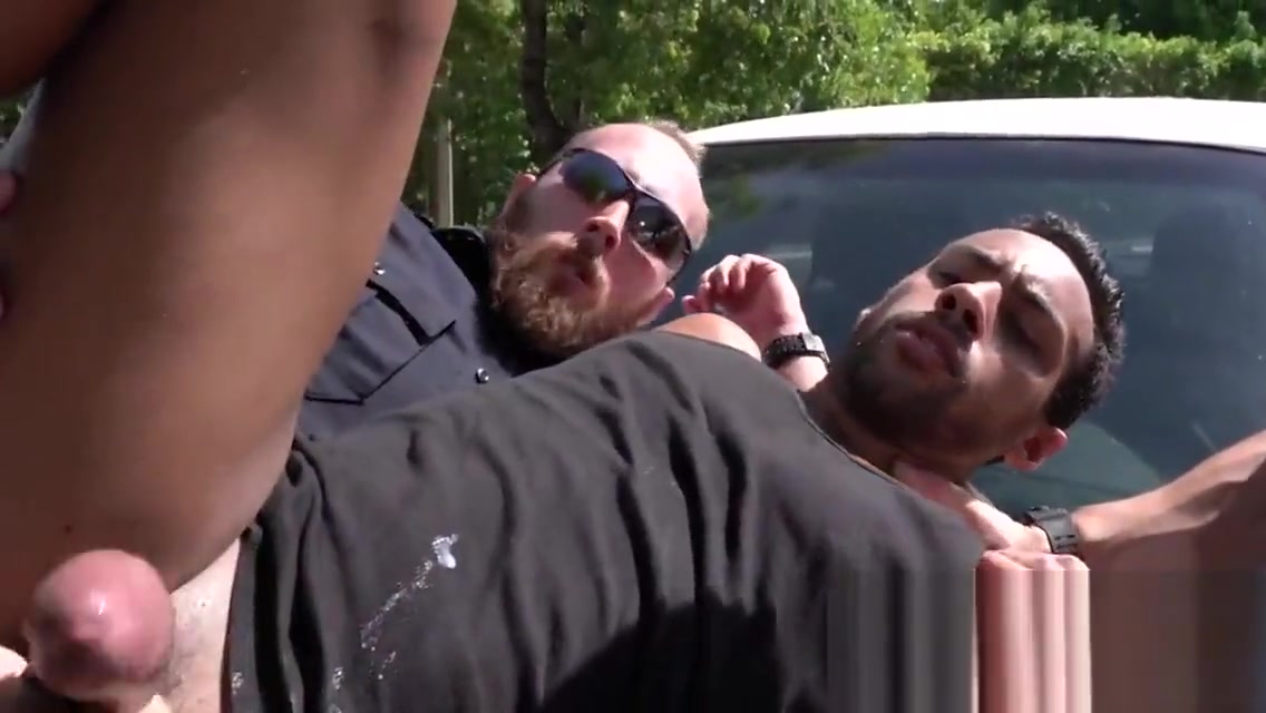 Suspect is pulled out of spa and banged by gay officers