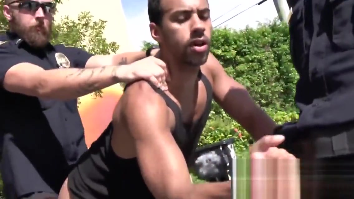 Suspect is pulled out of spa and banged by gay officers
