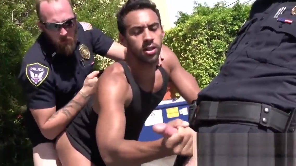 Suspect is pulled out of spa and banged by gay officers