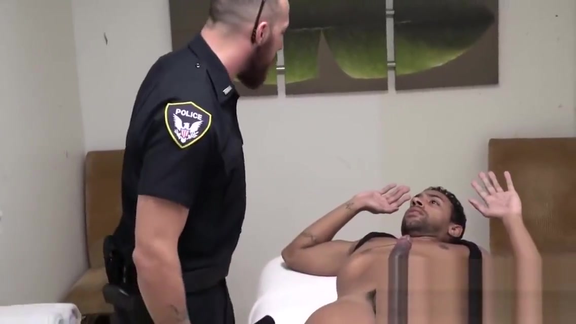 Suspect is pulled out of spa and banged by gay officers