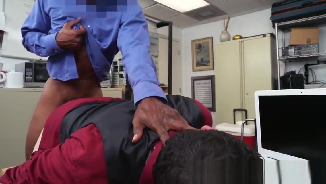 Office jock bent over desk for anal