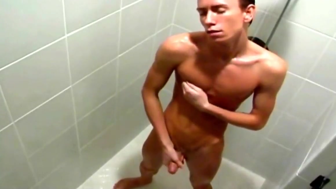 Twink Shower Ass Drilling Ends With Hot Facial