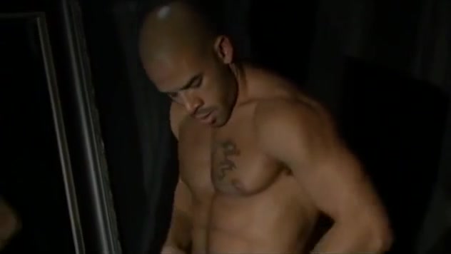 Hot Austin Wilde white underwear solo with kurbash shoe mirror and urine.