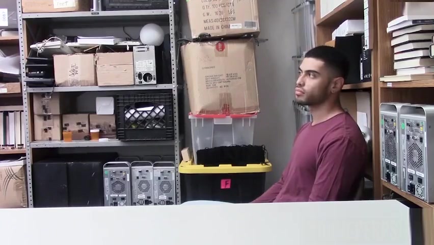 Black officer does a body search on a gay teen 18+ suspect