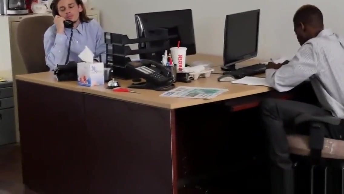 Black stud spitroasted in the office