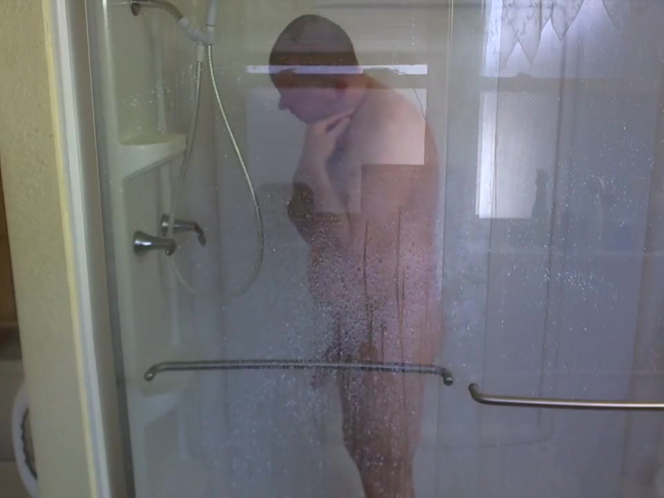 Taking a shower