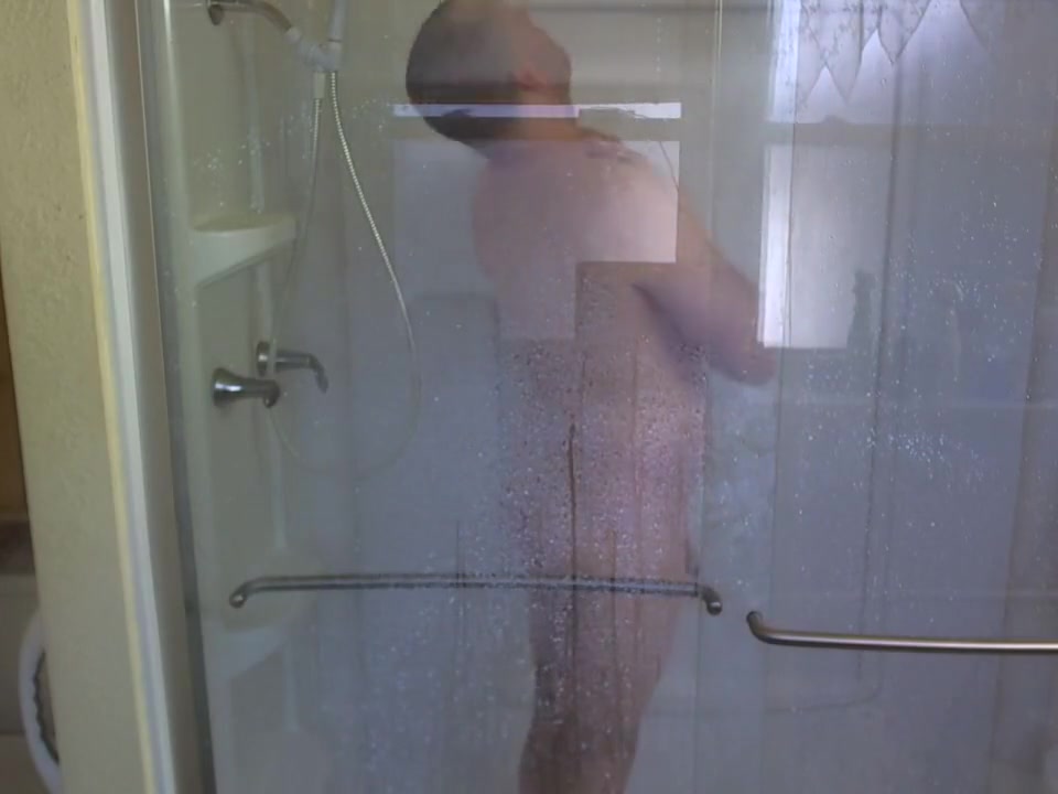 Taking a shower