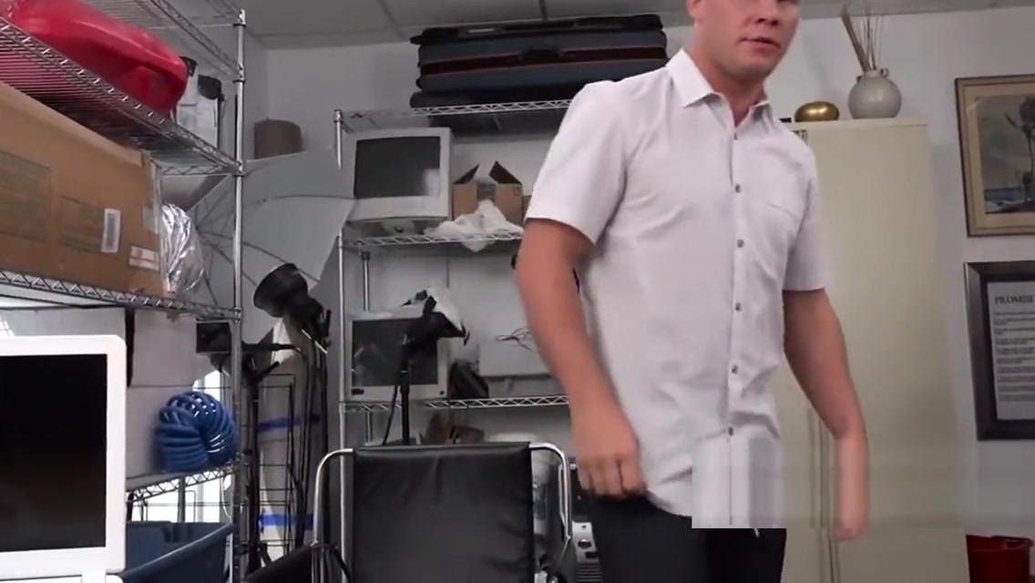 BLACK AGENT smashing white ass BAREBACK in his office
