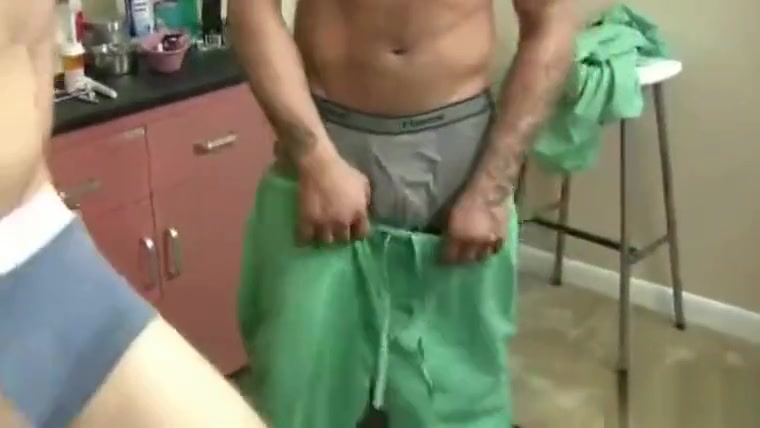 Bald doctor blowjob