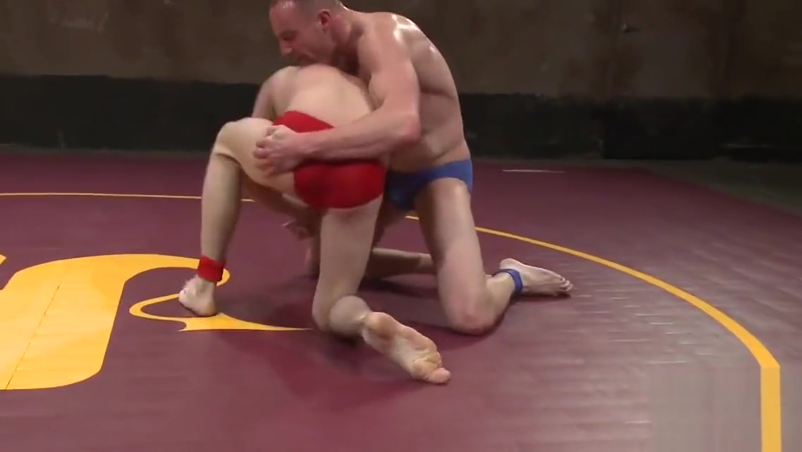 Stud gets dominated during kinky wrestling