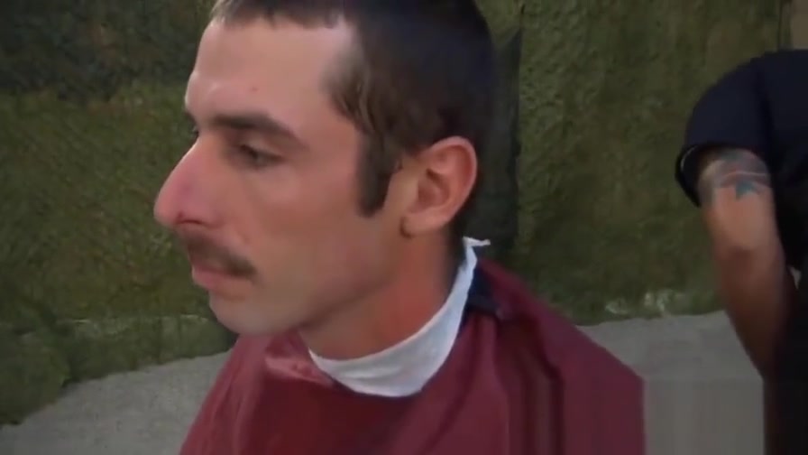 Military haircut and masturbation