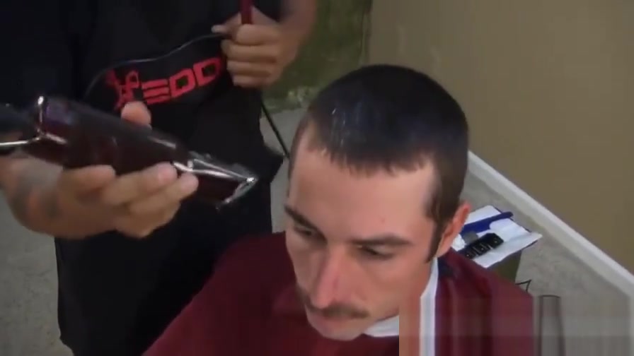 Military haircut and masturbation