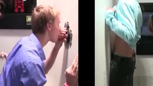 Gloryhole BJ with Sexy gay stud