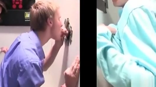 Gloryhole BJ with Sexy gay stud