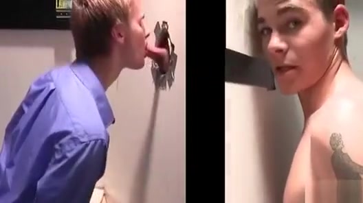 Gloryhole BJ with Sexy gay stud