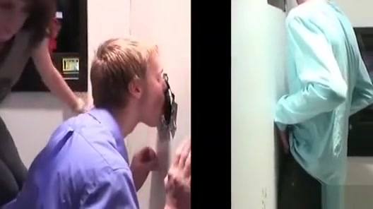 Gloryhole BJ with Sexy gay stud