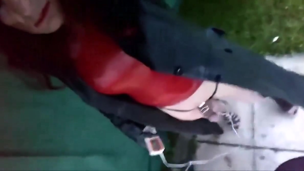 My Kinks outdoor latex leather estim