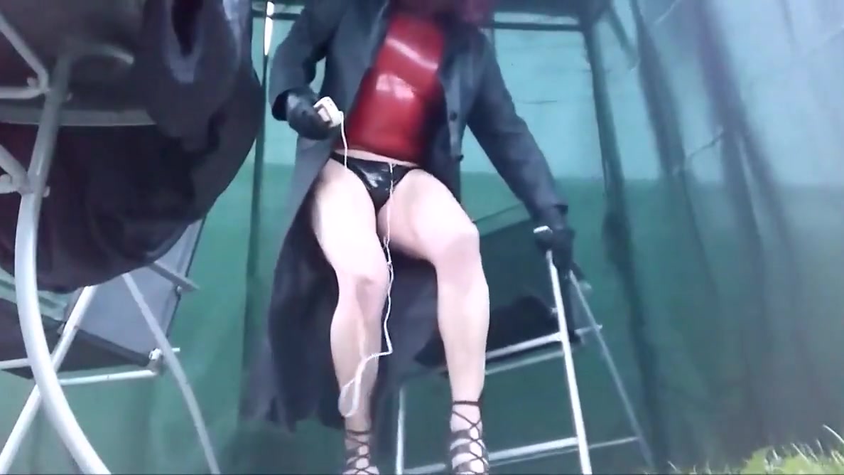 My Kinks outdoor latex leather estim
