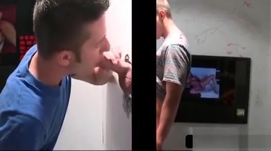 Gay Dude Finds A Gloryhole And Gets Sucked Off