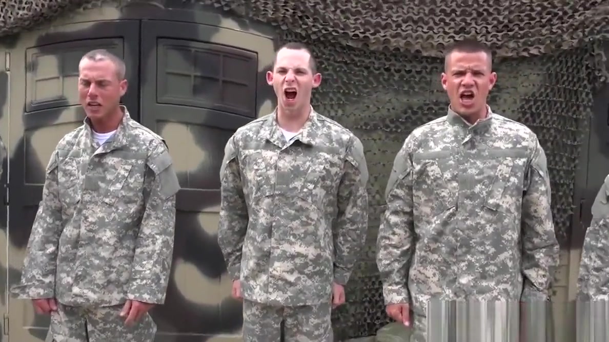 Army cadets sucking cock