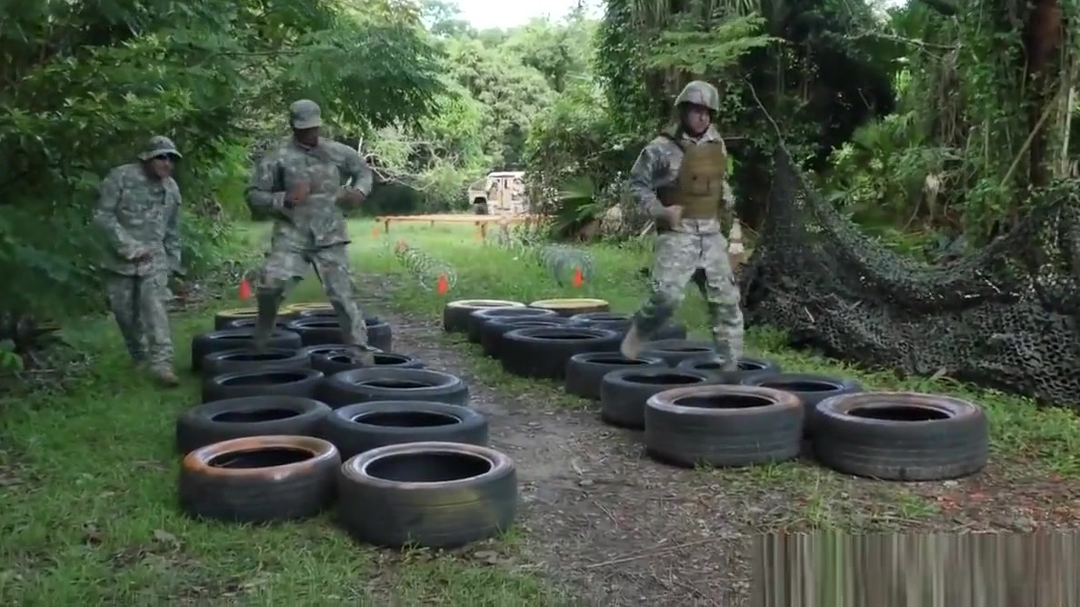 Ebony army hunks sucking white cock outdoor