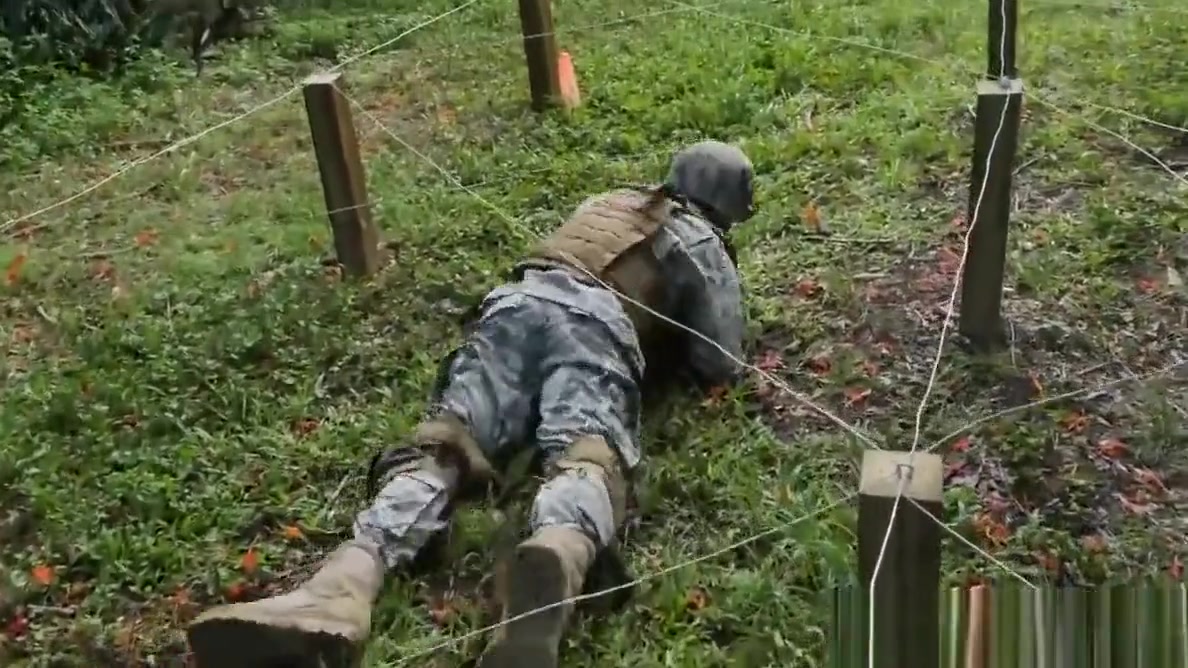 Ebony army hunks sucking white cock outdoor