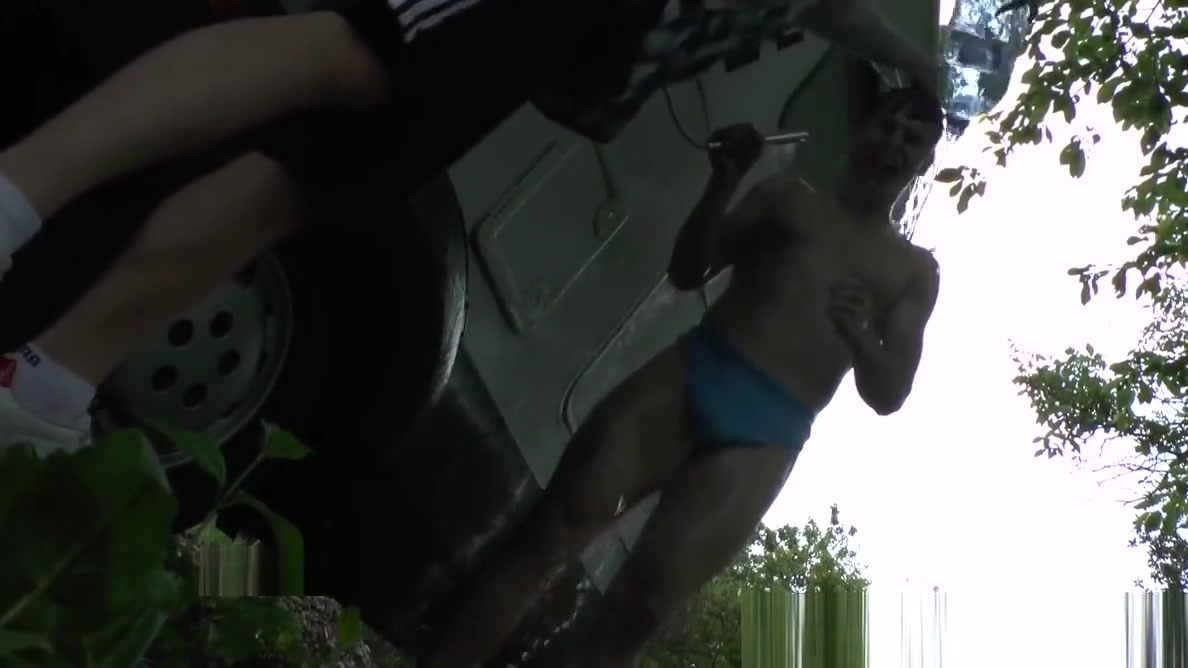Muscle Boy - Outdoor Workout and Shower