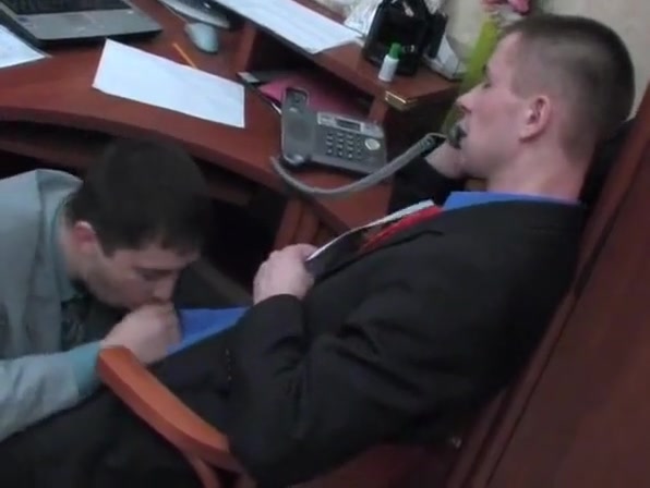 Gay office anal sex scene