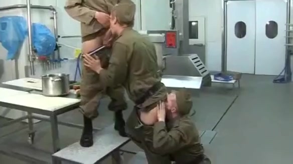 Gay military twinks have sex