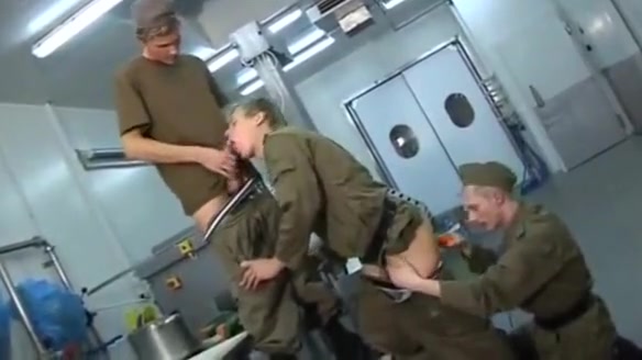 Gay military twinks have sex