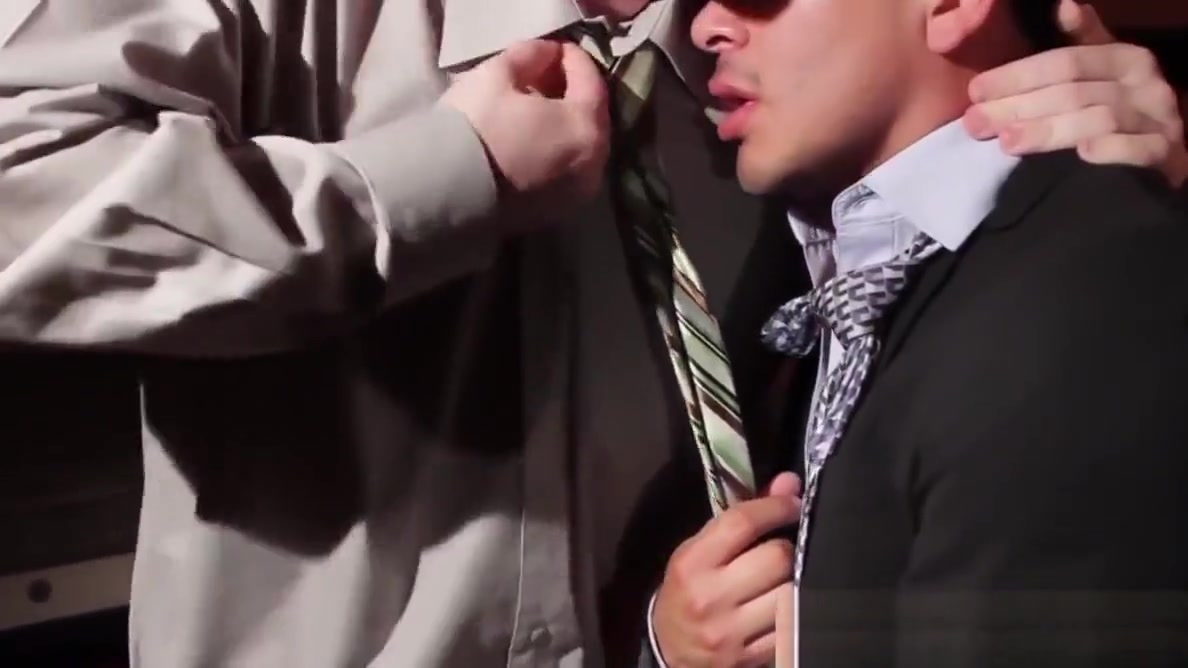 Suited office hunk pounds latin colleagues tight ass