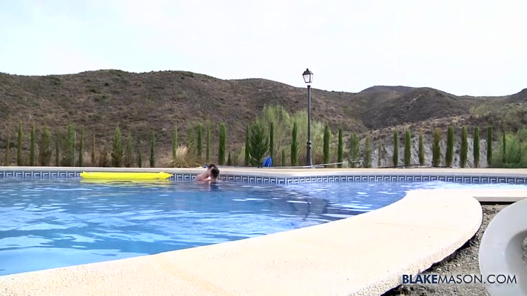 Big Cocks Out At The Pool - Luke Desmond & Charley Cole