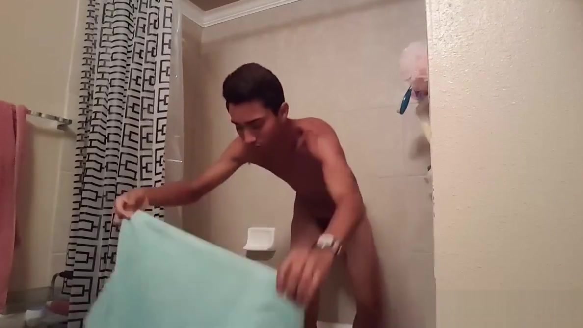 Hung Latin Twink Lucas Shower Jacking scene 2