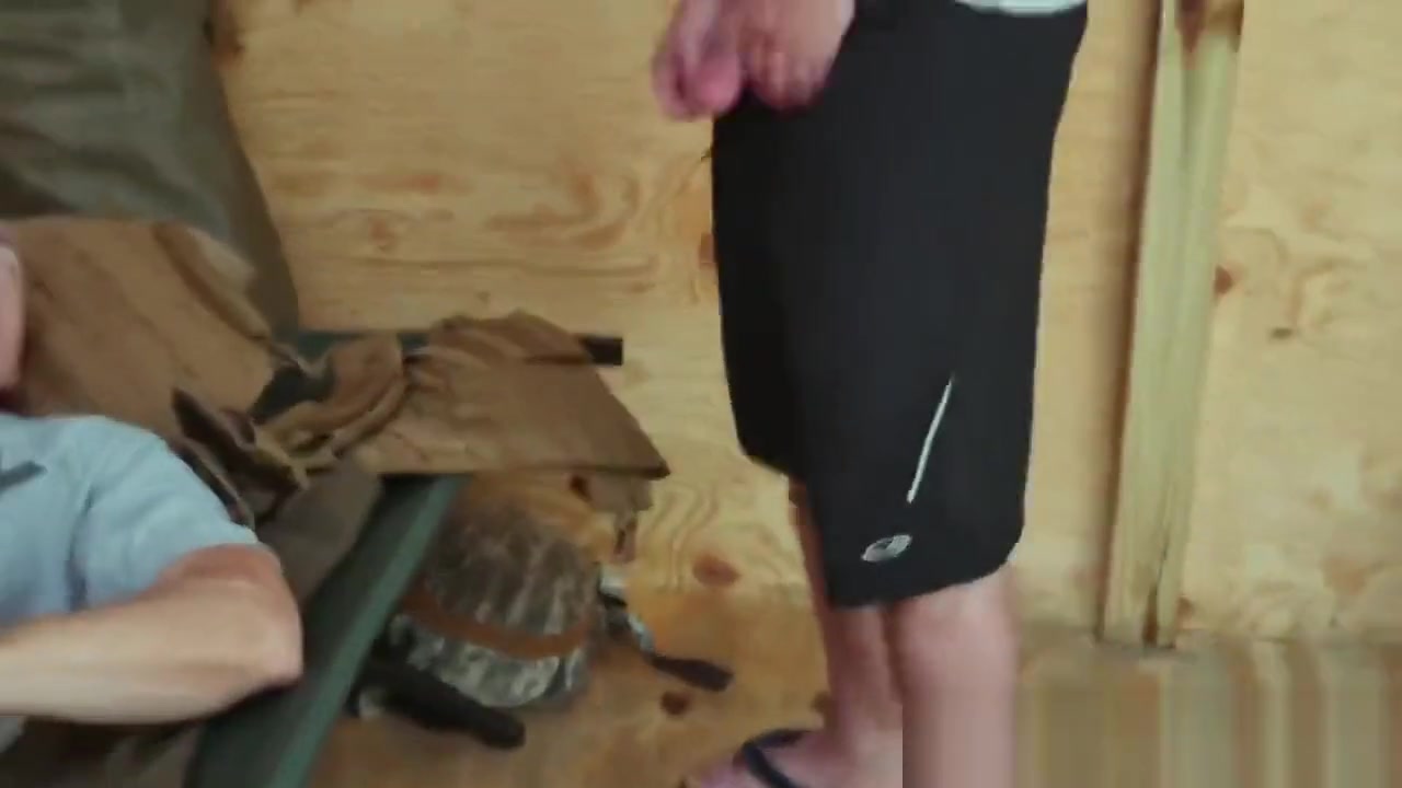 Military guys fuck each other on service in the bathroom